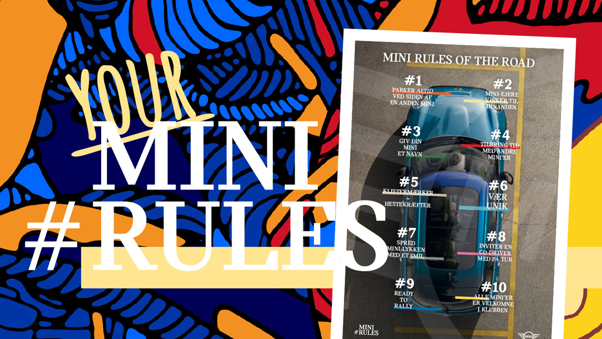 MINI Rules plakat og grafik