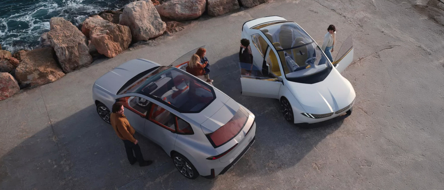 BMW Neue Klasse biler der holder ved vandet