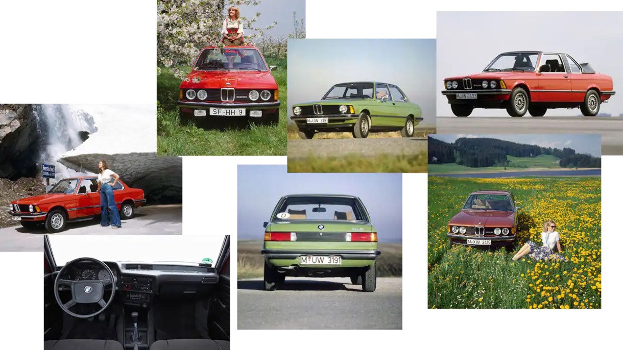 Billedekollage af 1. generations BMW 3-serie 