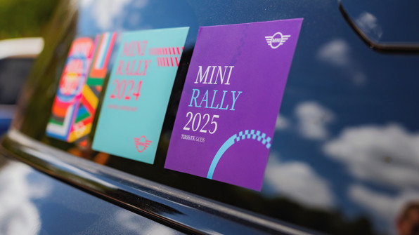 Stickers på bil til MINI RALLY 2025