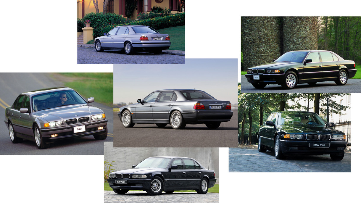 Billedecollage 3. generation BMW 7-serie 