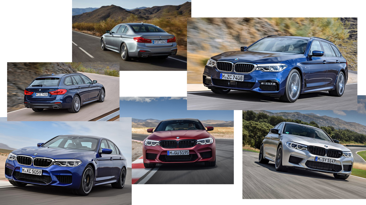 Billedecollage 7. generation BMW 5-serie 