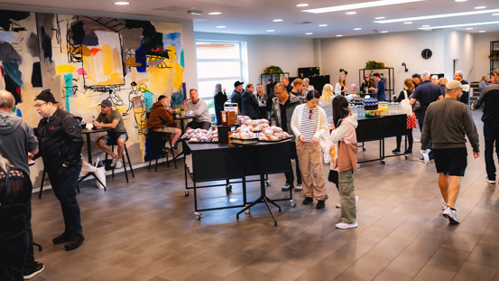 Indendørs til MINI Rally 2024.