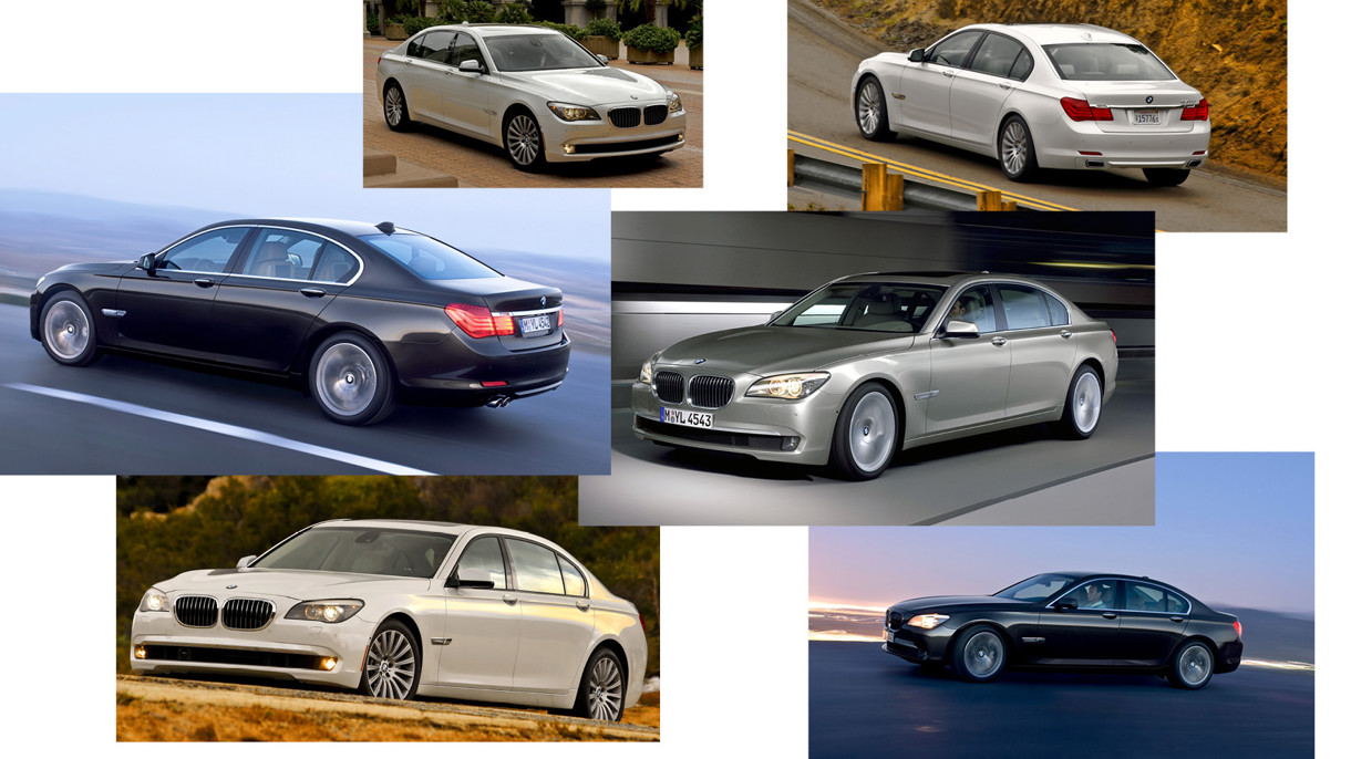 Billedecollage 5. generation BMW 7-serie 