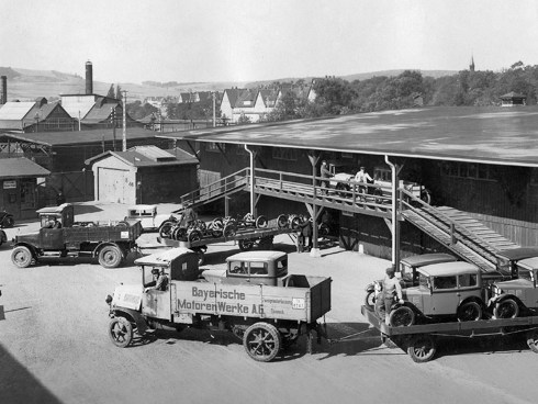 BMW's bilfabrik i 1928