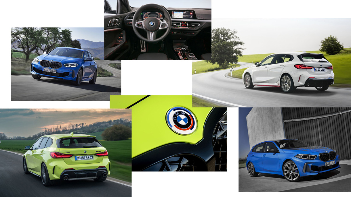 Billedecollage af 3. generation BMW 1-serie