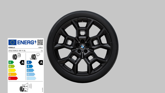 Sommerkomplethjul 22″ style 1054M