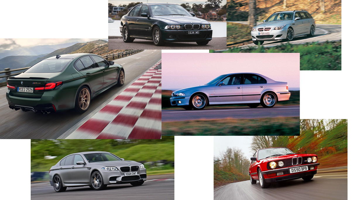 Billedecollage generationer af BMW M5