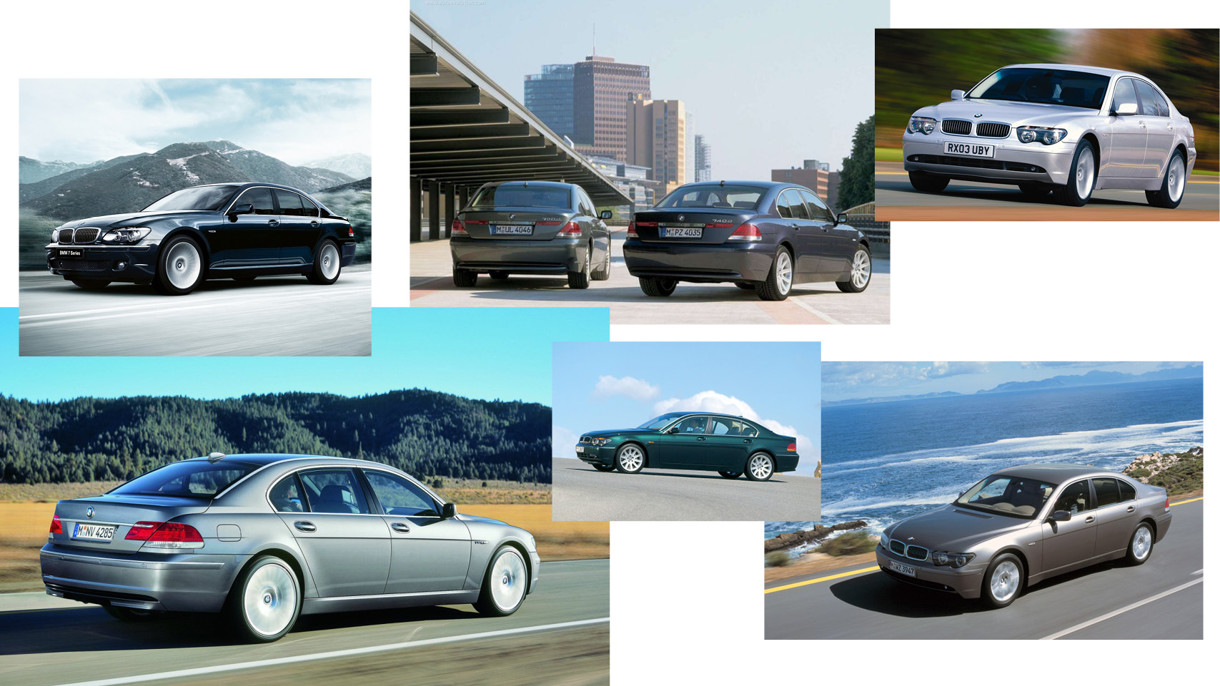 Billedecollage 4. generation BMW 7-serie 