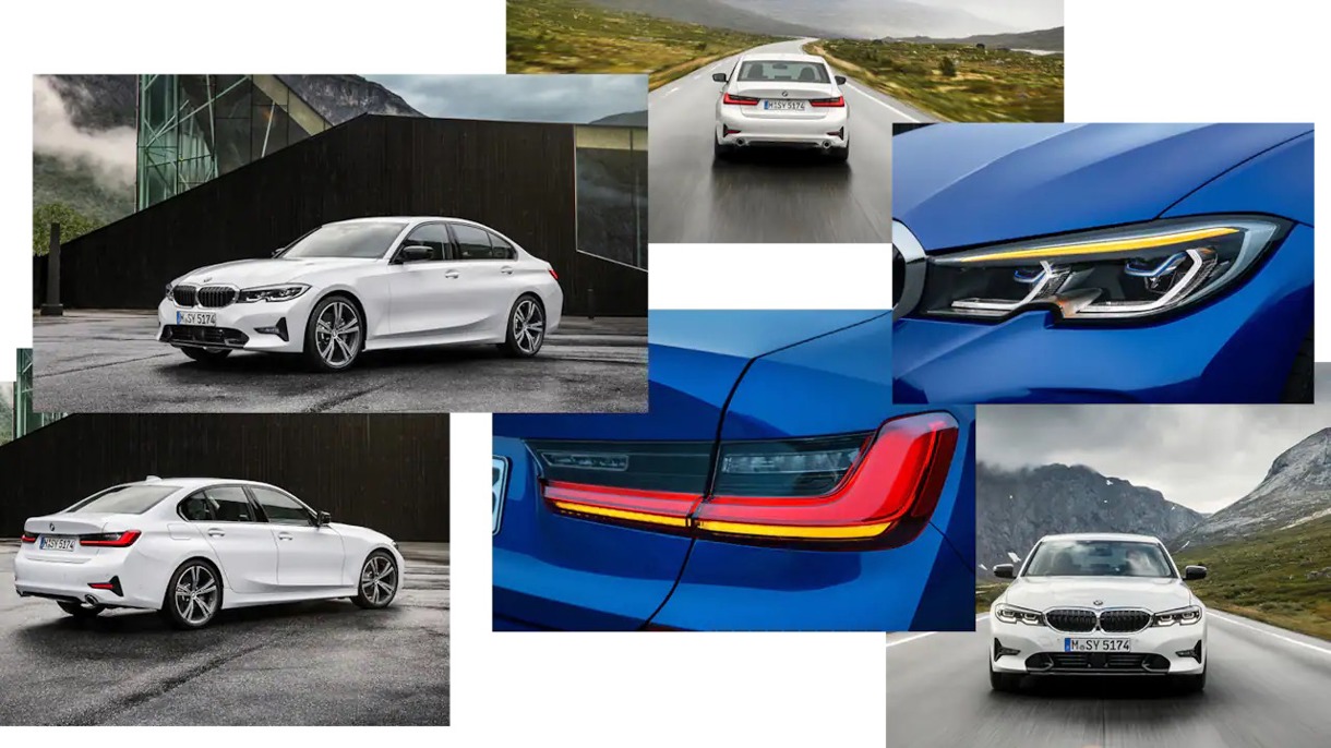 Billedecollage af 7. generation BMW 3-serie