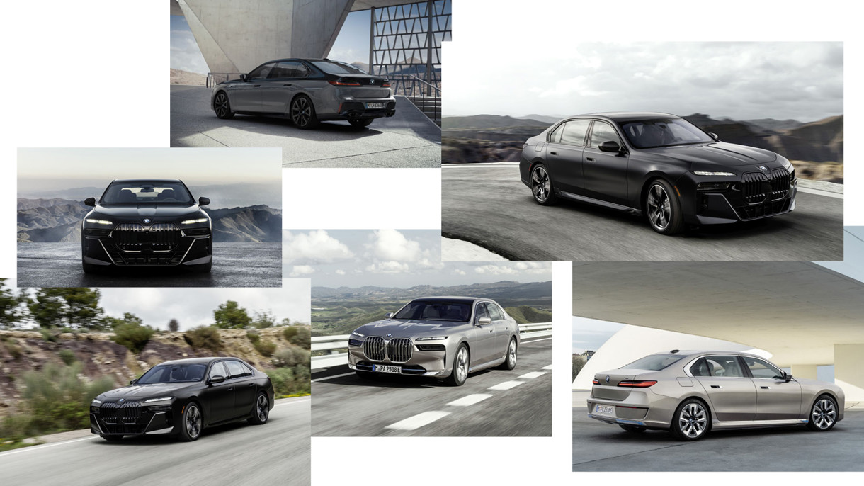 Billedecollage 7. generation BMW 7-serie 