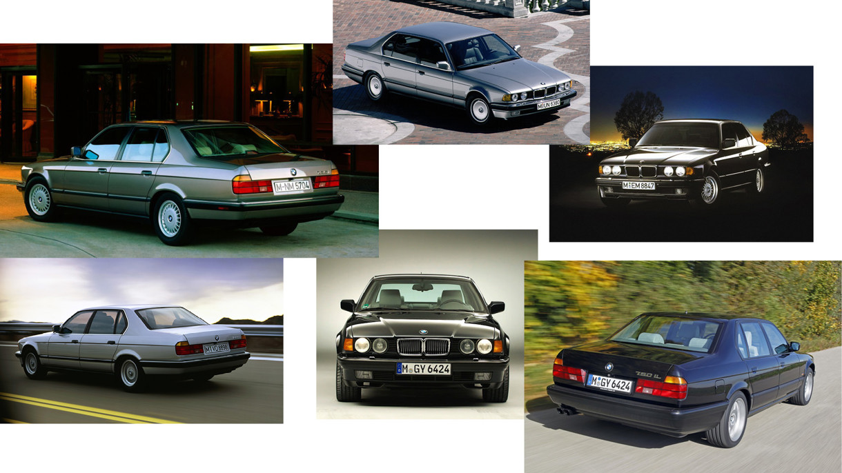 Billedecollage 2. generation BMW 7-serie 